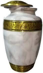 Urnes commémoratives modernes de style américain faites à la main Urnes funéraires féminines et masculines dignes pour l'enterrement décoratif des cendres disponibles en gros - Product Image 4