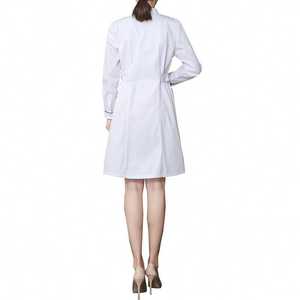 Wholesale Nursing Scrub <b>Skirt</b> Nurse Dress Custom <b>Long</b> Sleeves Hospital Scrub Dress - Product Image 3