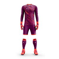Ensemble d'uniformes de gardien de but personnalisé OEM/ODM sublimation complète Fabricants Maillot de football Shorts Gants de gardien de but