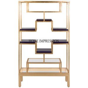Porte-bagages en métal à usage intensif pour grandes valises de costumes, design moderne et créatif, fini or et brillant, pour la maison et l'hôtel - Product Image 6