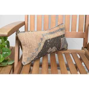 หมอนผ้าวูลถักสีเบจ8x16นิ้วหมอนเน้นหรูหราลายดอกไม้ชนบทและวินเทจทอแบบพกพาสำหรับเครื่องนอนโซฟา - Product Image 2