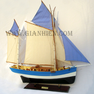 Gia nhien โมเดลเรือไม้จำลองทำจากไม้ - Product Image 1