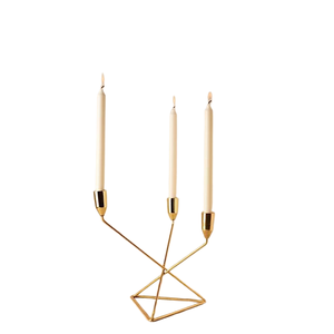 Candelabros de Metal de hierro de estilo Vintage elegante, decoración de mesa de Navidad multifuncional, Color dorado para Bodas de jardín - Product Image 5