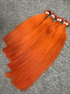 Prix d'usine Premium I-Tips Vietnamien Remy Extensions de cheveux Naturel Droit Chaud Briquet Orange Couleur Grand Stock Bundles Cheveux - Product Image 3
