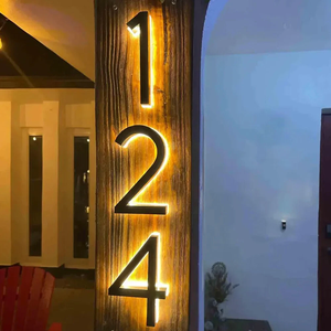 <span class=keywords><strong>ป้าย</strong></span>เลขที่บ้านแบบมีไฟส่องหลัง กันน้ำ ตัวอักษรแบบ Reverse Channel LED สำหรับโรงแรม อาคาร สำนักงาน <span class=keywords><strong>ป้าย</strong></span>เลขที่ถนน <span class=keywords><strong>ป้าย</strong></span>ที่อยู่แบบมีไฟส่องสว่างติดผนัง - Product Image 6