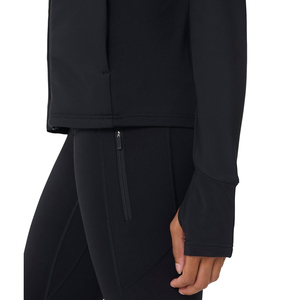 Veste de yoga sans couture pour femme, respirante, à séchage rapide, extensible dans les quatre sens, écologique et recyclable, coupe ajustée sur le devant - Product Image 6
