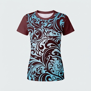 Camisetas de Mujer con Diseño Tribal, Corte Regular, Servicio OEM, Manga Corta, Transpirables, Precio Económico, Gran Venta - Product Image 5