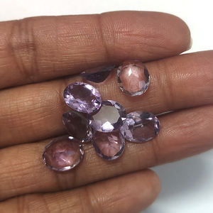 Lot de 8 pierres précieuses en améthyste naturelle, ovales facettées 10x8mm, 15,9 carats, qualité supérieure, vente en gros, 18,17 $ US pour l'ensemble - Product Image 3