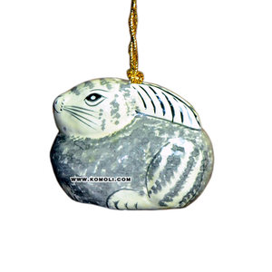 Conejo pintado a mano, adornos navideños, productos de decoración a granel, novedad - Product Image 2