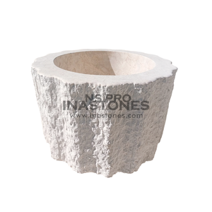 Macetero de mármol para interiores o exteriores, decoración de hogar - Product Image 1