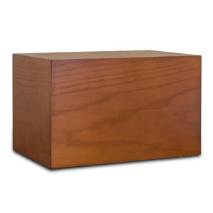 Medium Size 7.5\" X 5.25\" X 3.5\" Wooden Urn Decorative <b>Pet</b> & Human Ashes Cremation <b>Memorial</b> Burial <b>Box</b> Casket & Urn - Product Image 1