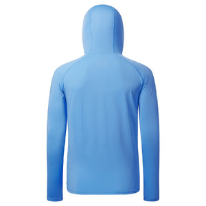 Chemise de pêche à manches longues à capuche respirante personnalisée UPF 50 pour hommes avec protection UV, séchage rapide, polyester/coton, taille plus - Product Image 5
