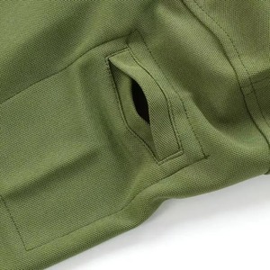 Jersey de secado rápido para hombre, camisas tácticas de manga larga de verano de talla grande 100% de algodón, transpirable, ajustado, elástico, liso, vuelto hacia abajo - Product Image 5