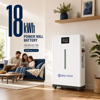 Batterie de stockage d'énergie solaire 18 kWh 51,2 V 360 Ah avec conception de cellules ULTRASAFE pour système de stockage d'énergie domestique, stock UE BEES TECH