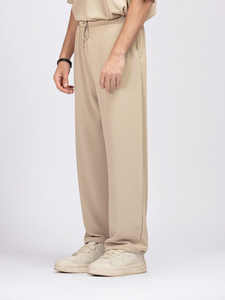 Pantalons de survêtement larges pour hommes de haute qualité, molleton lourd, jogging, logo brodé personnalisé, pantalons de travail empilés - Product Image 3
