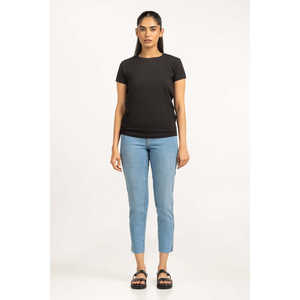 เสื้อกล้ามถักสำหรับผู้หญิง ระบายอากาศได้ดี คอผูกโบว์ ปักโลโก้ได้ตามต้องการ ไซส์ใหญ่ เสื้อกีฬาลำลอง สไตล์สปอร์ต ความยาวครอป - Product Image 1