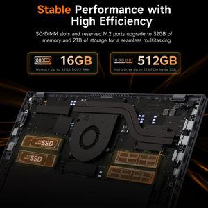 Ordinateur portable AMD Ryzen 9 Quad Core AI 60 FPS 16 Go DDR5 1 To SSD NVME 15,6 pouces 144 Hz Prise US - Product Image 2