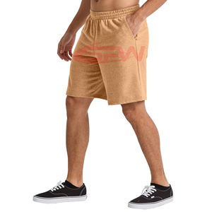 Pantalones cortos de gimnasio con cintura elástica para hombre, tela de secado rápido con cordón ajustable y forro de malla, cómodos, informales para todo el día - Product Image 3