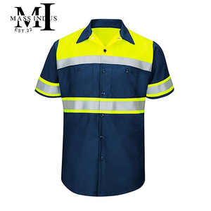 Gilet de sécurité en maille bleue, veste de sécurité personnelle, Construction de sécurité, veste de sécurité réfléchissante de travail à haute visibilité - Product Image 4
