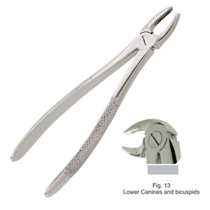 Manual Reusable Stainless Steel Tooth Extracting Forceps Dental Instrument for Lower Canines and Bicuspids English Pattern - Product Image 1