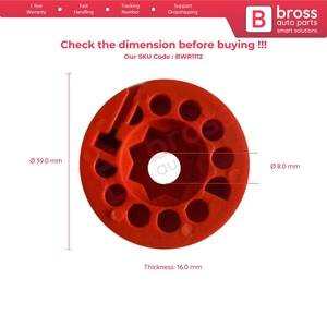 BWR1112 ล้อปรับกระจกหน้าต่างด้านขวาสำหรับ - Product Image 5