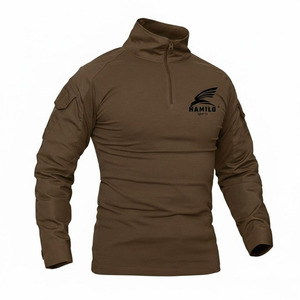 2024 High Quality Breathable <b>Compression</b> <b>Shirt</b> for Men Custom Logo Casual Solid Pattern Long Sleeve with O-Neck - Product Image 5