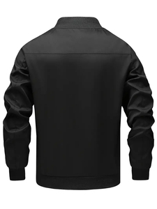Recién llegado, chaqueta de invierno hecha a medida para hombre, chaqueta Bomber ligera de alta calidad con decoración bordada, tela de lona - Product Image 4