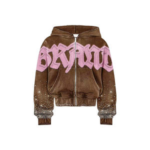 Sweat à capuche d'hiver pour homme, personnalisé, brodé, 100% coton, léger, délavé vintage, avec cordon de serrage, décontracté - Product Image 4