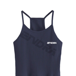 Nueva camisa corta sin mangas con logotipo personalizado liso para mujer, camisas de moda, ropa de mujer 2023 para blusas de mujer - Product Image 5