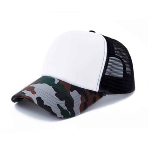 Logo de camouflage personnalisé en mousse 5 panneaux couleur camouflage casquette de baseball en maille casquette de camionneur polyester/coton - Product Image 1