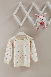 Pull en tricot pour bébé OEM avec fermeture à boutons - Vêtements en tricot pour bébé personnalisés 100% coton biologique, respectueux de l'environnement, doux pour la peau, toutes saisons - Product Image 6