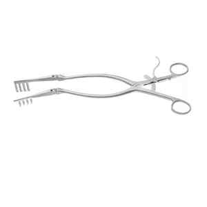 ชุดเครื่องมือในการผ่าตัดแบบแมนนวล Adson retractor ทำจากสเตนเลสเกรด320มม. ที่เก็บด้วยตัวเอง Beckmann retractor สีแดง - Product Image 4