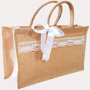 High Quality Customized Logo Jute Shopping Bag Cotton Canvas Bag Custom Item Style Pattern Letter Promotion IND For Export - Product Image 5