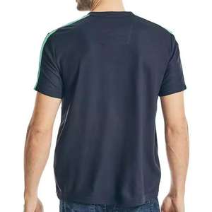 Camiseta de cuello redondo de corte Regular para hombre, Camiseta lisa de algodón 100%, Camiseta ajustada con logotipo bordado personalizado para hombre - Product Image 2