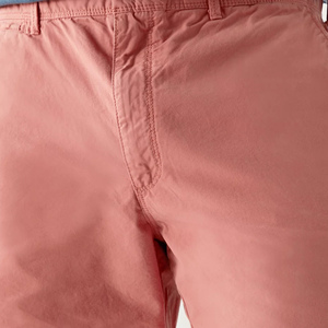 Bouton plus proche avec haute qualité fermeture éclair mouche sergé tissu été plage porter hommes marque pantalons courts couleur unie Shorts fournisseur - Product Image 5