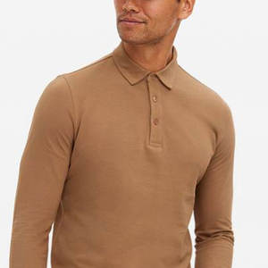 Pull uni conception sur mesure tricoté hommes chemises à manches longues Style décontracté solide motif tricoté hommes chemises à manches longues - Product Image 3