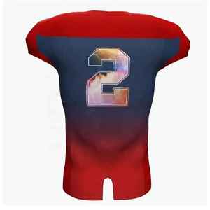 Uniformes de fútbol americano personalizados con impresión de sublimación bordada disponibles en varios tamaños de colores para competiciones deportivas - Product Image 3