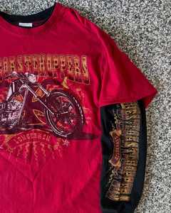 Camiseta de manga larga de doble capa de peso pesado lavado Vintage para hombre, ropa de calle recién llegada con estampado de logotipo personalizado - Product Image 3