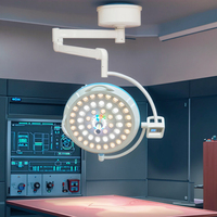 Lámpara Quirúrgica LED de Lujo de 700 mm con Efecto Estrella, Lámpara de Operación sin Sombra con Modo Ambiental RGB para Quirófano de Hospital