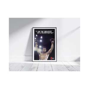 Póster de Muhammad Ali 'I Am the Greatest' con Marco Negro para Pared - Product Image 2