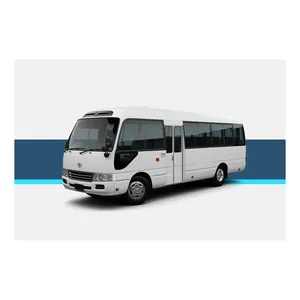 Asli Jepang digunakan Toyota Coaster Mini Bus untuk dijual 23 kursi bus penumpang mobil kiri drive Coaster Bus pelatih