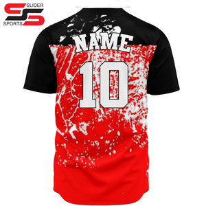 Uniforme de béisbol personalizado conjunto Camisas Pantalones sublimación Logo estampado tira béisbol Softball Jersey - Product Image 2