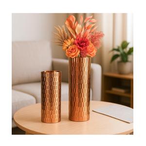 Vase en laiton fait main, taille personnalisée, finition dorée, moderne, décoratif, pour la maison et les mariages, vente chaude - Product Image 1