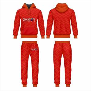 Conjunto Deportivo de 2 Piezas Unisex de Alta Calidad, Chándal de Entrenamiento con Logotipo Personalizado, Ropa Deportiva de Invierno con Capucha y Cremallera Completa, Forro Polar Estampado - Product Image 5