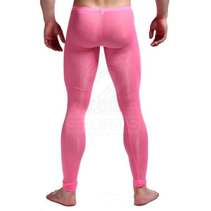 Leggings de Compresión de Lona Ligera de Color Sólido para Hombre, Cintura Elástica, Secado Rápido, Transpirables, Ropa Deportiva para Gimnasio, Personalizables - Product Image 3
