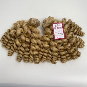 Top qualité Machine trame mélange couleur 6C & 613 Remy cheveux 24 pouces vague de corps 100% Remy haut en Extension de cheveux - Product Image 5