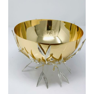 New Arrival Antique Design Wedding and Events Decor Chocolate Serving Bowl Prime Quality Metal Gold Polished Chocolate Bowl - Product Image 5