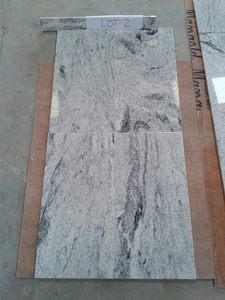 Viscon White Diseño moderno Azulejo de granito de calidad superior Superficie flameada Losa de piso Piedra blanca - Product Image 2