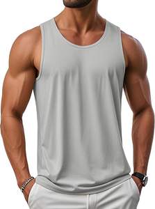 Heritage <b>Mens</b> Casual <b>Tank</b> <b>Top</b> Breath Knit Soft Layer Cool Touch Easy Motion Lightweight Feel Fresh Comfort Daily Use Modern - Product Image 3
