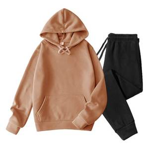 Survêtement 2 pièces en polaire pour hommes Sweats à capuche épais et pantalons Vêtements de sport chauds Vêtements tendance Hip Hop Hiver et Automne - Product Image 4
